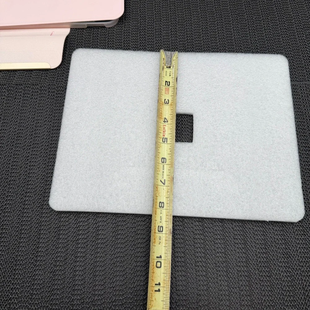 Holographic Rainbow Iridescent Tablet Case Pink Trifold Stand Cover 11 x 8.5